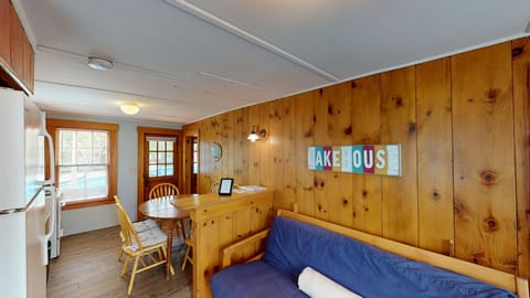 Cottage #9, Two bedroom, Double Bed in each room, Lake view, Kitchen | Living area | Flat-screen TV, DVD player