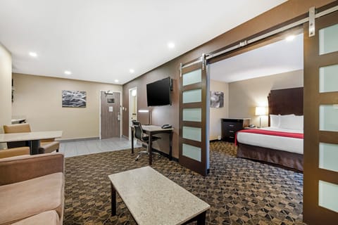 Suite, 1 King Bed with Sofa bed, Non Smoking, Balcony (with Sofabed) | In-room safe, blackout drapes, iron/ironing board, free WiFi