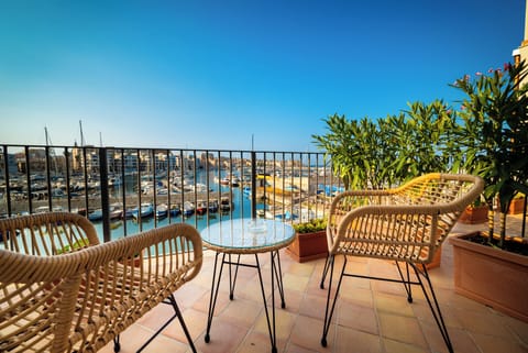 Superior Triple Room, Sea View | Terrace/patio