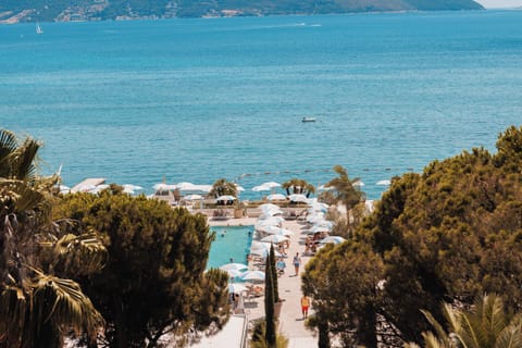 Private beach, beach bar