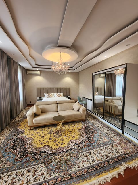 Premium Suite, City View | Premium bedding, in-room safe, desk, laptop workspace