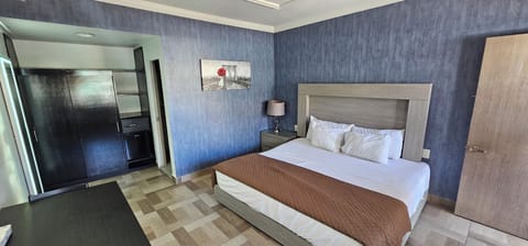 Down comforters, iron/ironing board, bed sheets