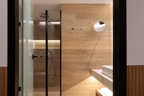 Eco-friendly toiletries, hair dryer, towels, soap