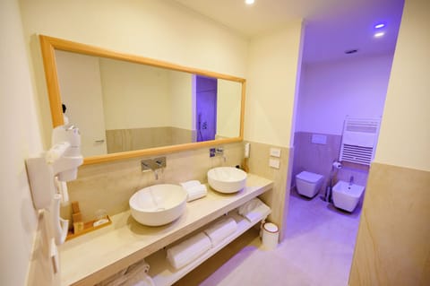 Luxury Suite | Bathroom | Free toiletries, hair dryer, bidet, towels