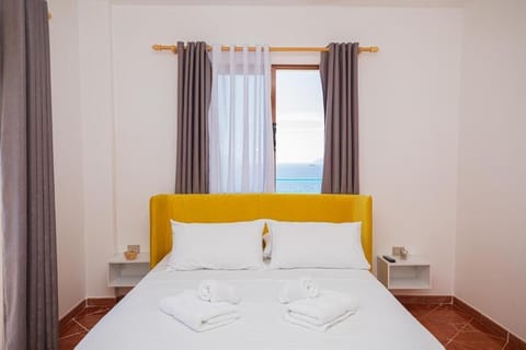 Panoramic Double Room, Ocean View | Premium bedding, down comforters, pillowtop beds, desk
