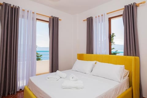 Panoramic Double Room, Ocean View | Premium bedding, down comforters, pillowtop beds, desk