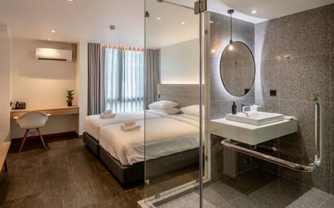 Superior Room, 2 Twin Beds, Private Bathroom, City View | In-room safe, desk, free WiFi