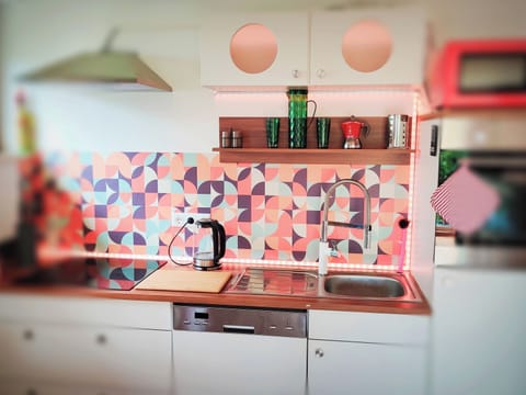 Apartment | Private kitchen | Fridge, microwave, oven, stovetop