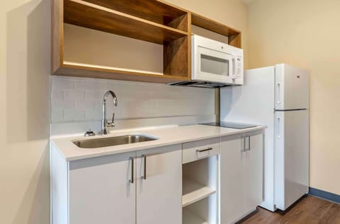 Premium Studio, 2 Queen Beds, Non Smoking, Refrigerator & Microwave | Private kitchen | Full-size fridge, microwave, stovetop, toaster