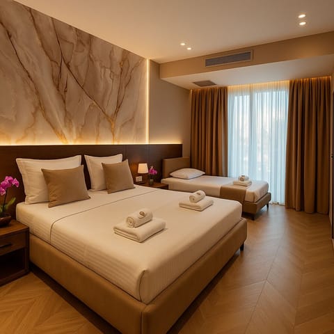 Family Room, Balcony | Soundproofing, free WiFi, bed sheets, wheelchair access