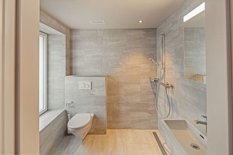 Deluxe Double Room | Bathroom | Shower, hair dryer, slippers, towels