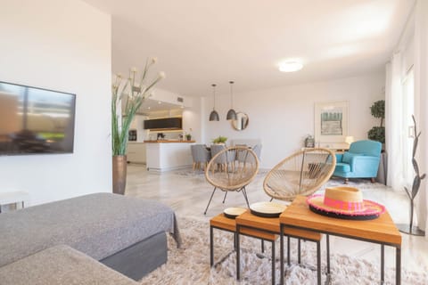 21-inch flat-screen TV with cable channels