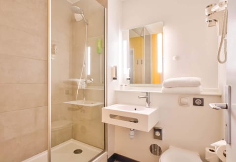 Free toiletries, hair dryer, towels