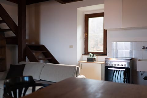 Apartment, Patio, Mountain View | Living area | 32-inch TV with digital channels