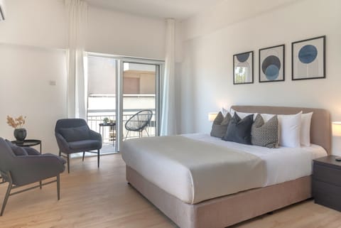 Luxury Apartment, City View | 2 bedrooms, in-room safe, blackout drapes, iron/ironing board