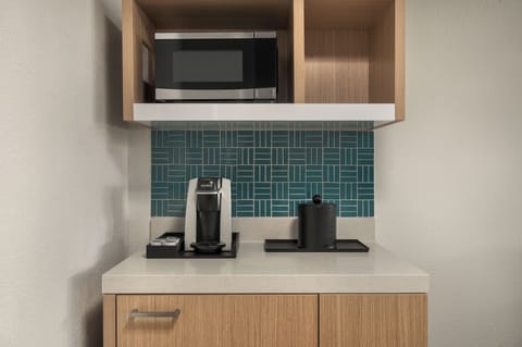 Desk, blackout drapes, soundproofing, iron/ironing board