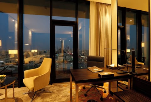 Deluxe Room, Balcony, City View | In-room safe, desk, laptop workspace, blackout drapes