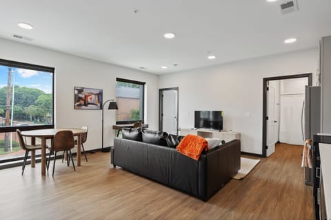 Deluxe Apartment | Living area | 42-inch Smart TV with digital channels