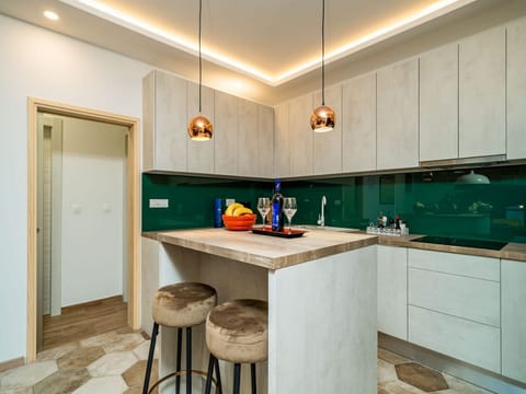 Apartment (One Bedroom Apartment with Terrace an) | Private kitchen | Fridge