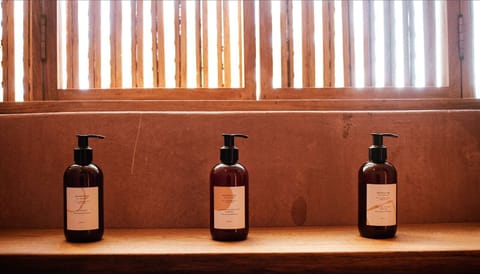 Deluxe Double Room, 1 Queen Bed, Non Smoking, Garden View | Bathroom | Shower, rainfall showerhead, hair dryer, bathrobes