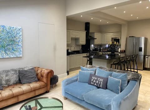 House | Living area | TV, fireplace