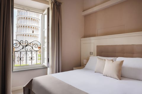 Panoramic Double Room, City View | Minibar, in-room safe, desk, laptop workspace