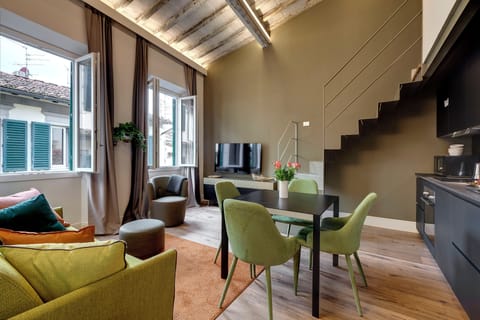 Apartment | Living area | 24-inch flat-screen TV with digital channels