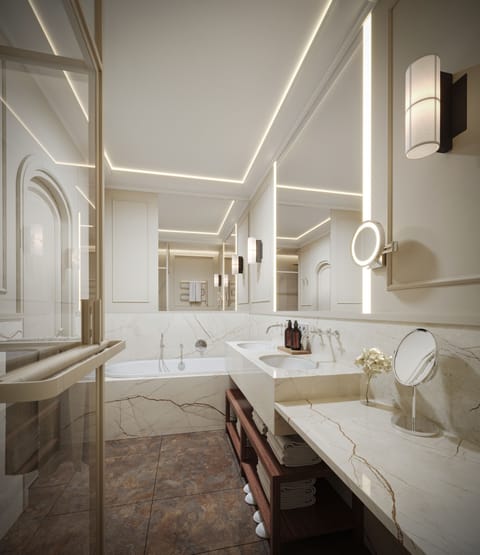 Free toiletries, hair dryer, bathrobes, slippers