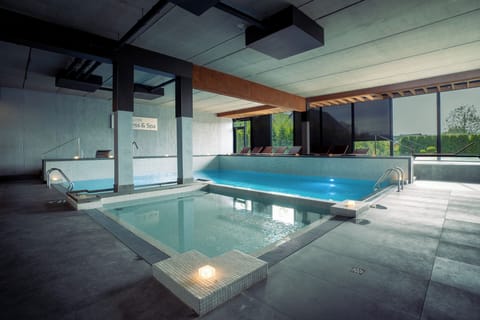 Indoor pool, seasonal outdoor pool