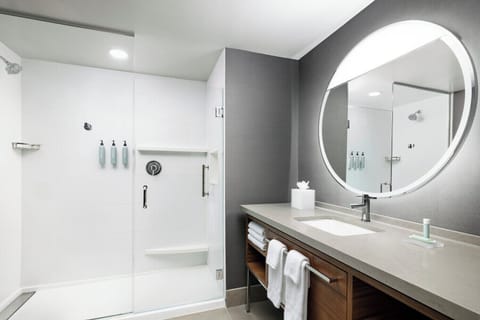 Standard Room, 1 King Bed with Sofa bed | Bathroom | Eco-friendly toiletries, hair dryer, towels, soap