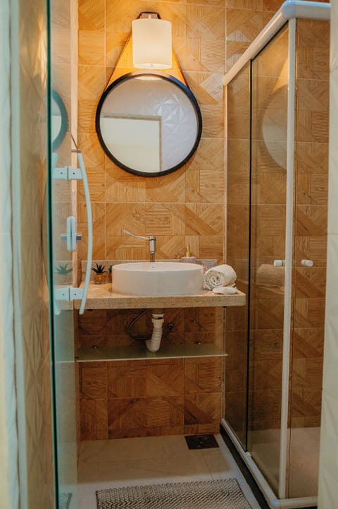 Standard Double Room, 1 Bedroom, Air conditioning | Bathroom | Shower, hair dryer, towels, soap