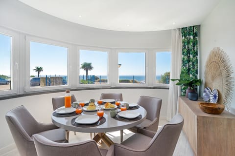 Apartment, 2 Bedrooms, Sea View | Living area | Flat-screen TV