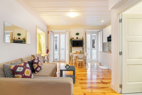 Apartment, 1 Bedroom | Living area | Flat-screen TV