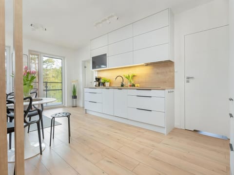 Apartment | Private kitchen | Electric kettle, toaster, highchair