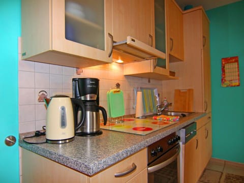 Apartment | Private kitchen | Electric kettle, highchair
