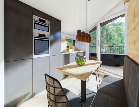 Apartment | Private kitchen | Electric kettle, toaster