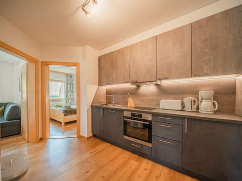 Apartment | Private kitchen | Electric kettle, highchair