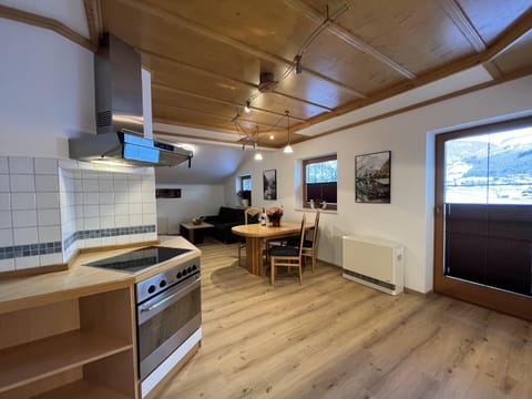 Apartment | Private kitchen | Stovetop, electric kettle, toaster, highchair