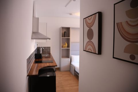 Deluxe Studio | Private kitchen | Electric kettle, toaster