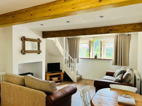 Cottage | Living area | TV, fireplace