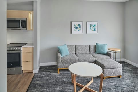 Suite, 1 Bedroom | Living room | 55-inch Smart TV with satellite channels, Netflix, Hulu