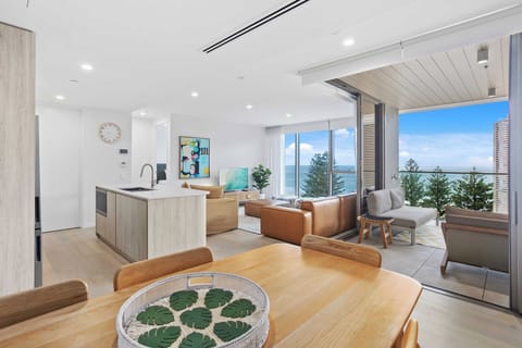 Apartment, 2 Bedrooms, Ocean View | Living area | Flat-screen TV