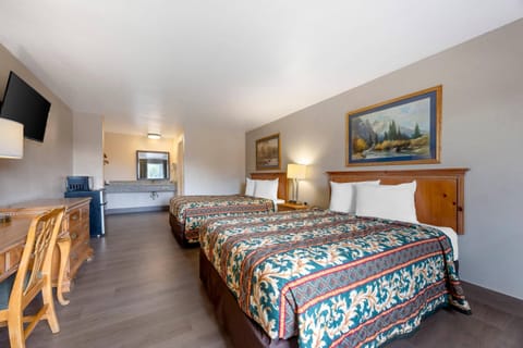 Desk, blackout drapes, iron/ironing board, cribs/infant beds