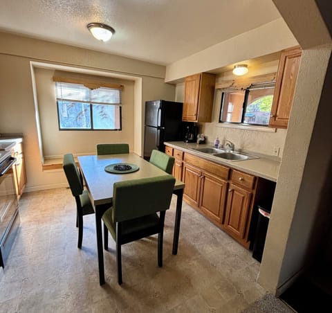 Mini-fridge, microwave, coffee/tea maker