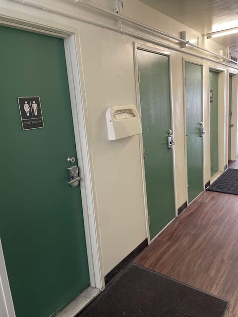 Economy Room with Shared Rest Room | Bathroom | Towels, soap, toilet paper