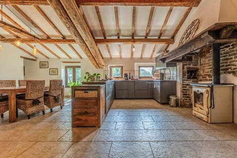 Apartment, 5 Bedrooms, Terrace, Mountain View | Private kitchen | Fridge, microwave, oven, stovetop