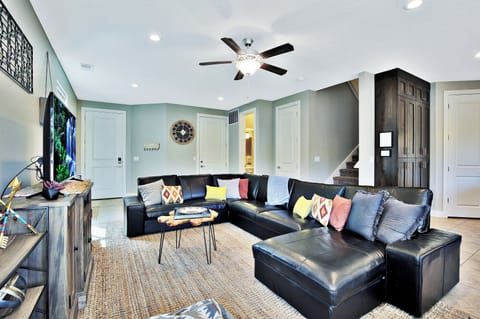 Family House | Living area | 55-inch TV with digital channels
