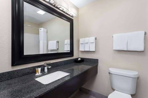 Free toiletries, hair dryer, towels