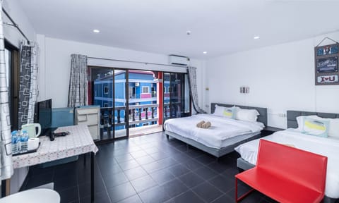 Comfort Triple Room, Balcony, City View | Down comforters, in-room safe, blackout drapes, free WiFi