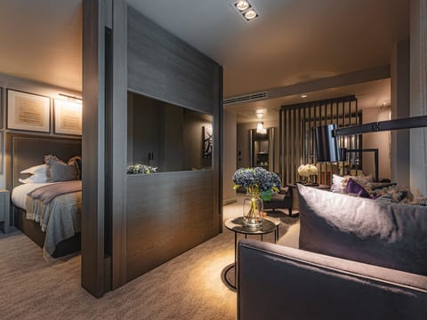 Executive Suite | Living area | 58-inch Smart TV with digital channels